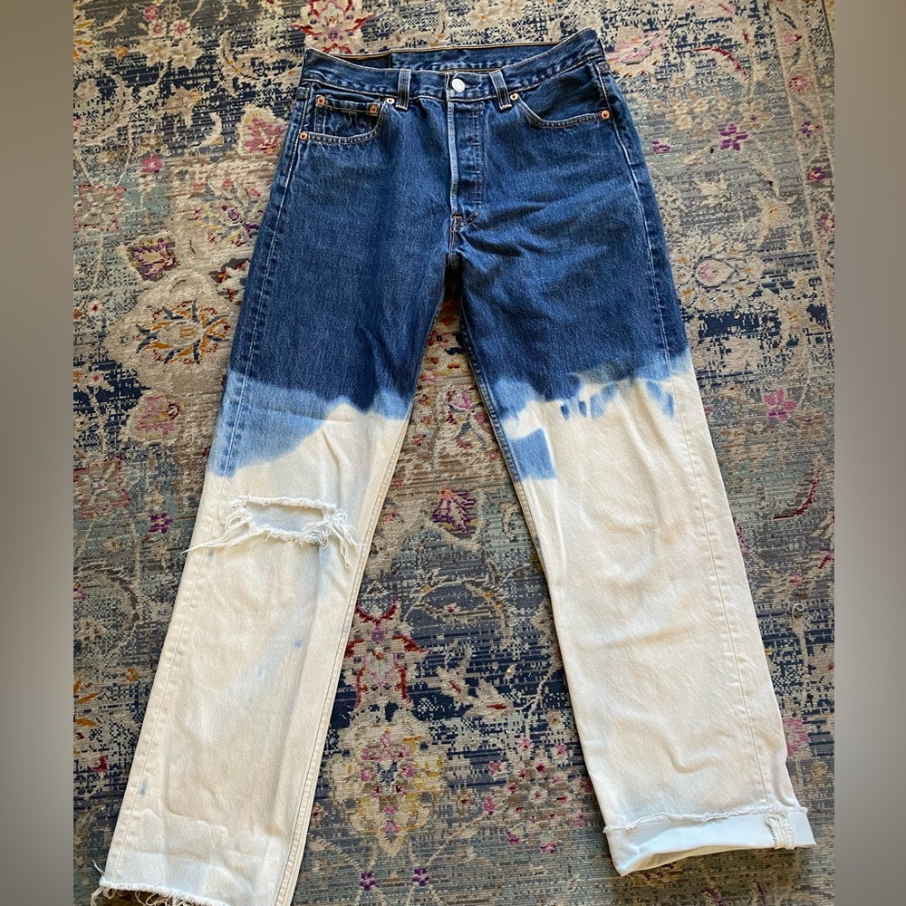 Levi's dyed jeans